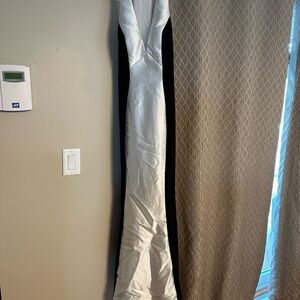 Betsy & Adam Silver Maxi Dress